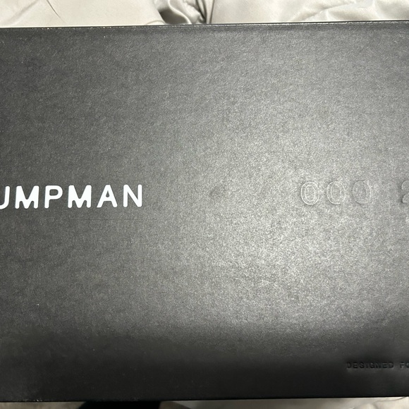 White and tan woman’s Jordan’s (jump man) life style sneaker. - Picture 3 of 4